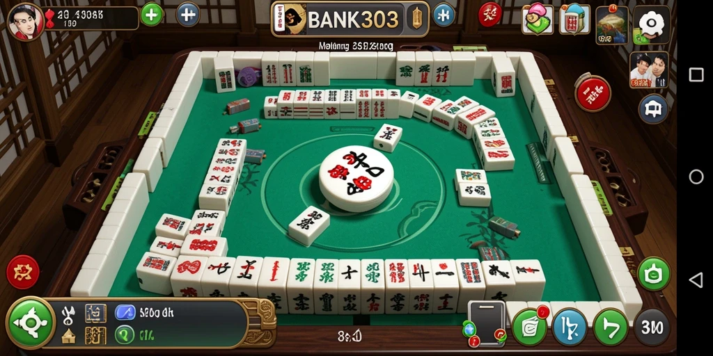 Gameplay Mahjong yang seru dalam BANK303, penuh strategi dan tantangan.