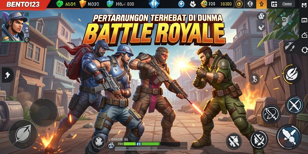 Gameplay Battle Royale yang mendebarkan dan penuh strategi
