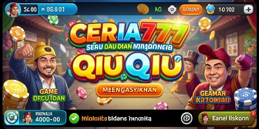 Tampilan menarik saat bermain QiuQiu di CERIA777.