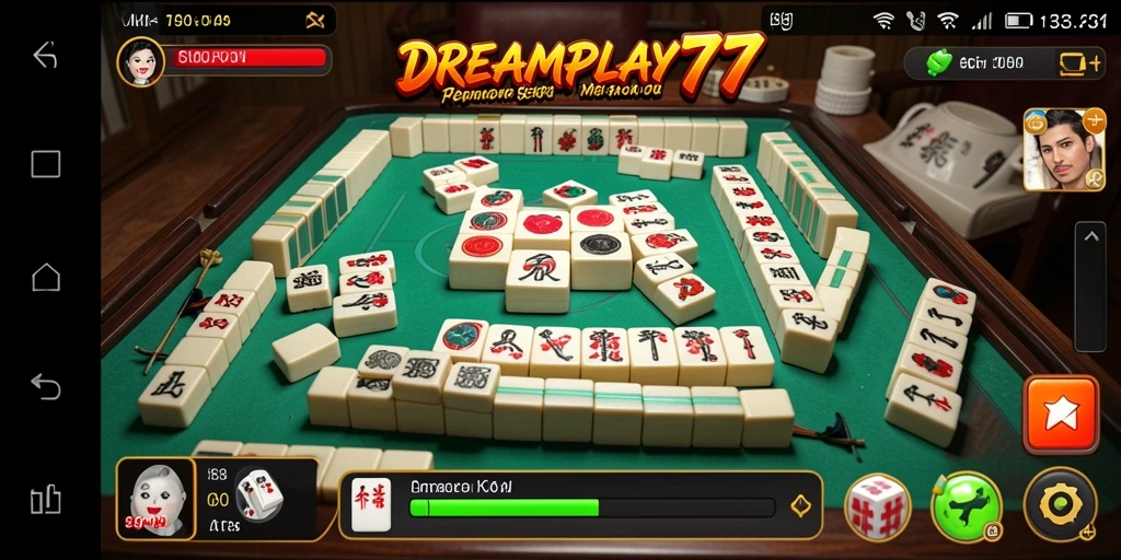 Tampilan gameplay Mahjong yang menegangkan dari DREAMPLAY77.