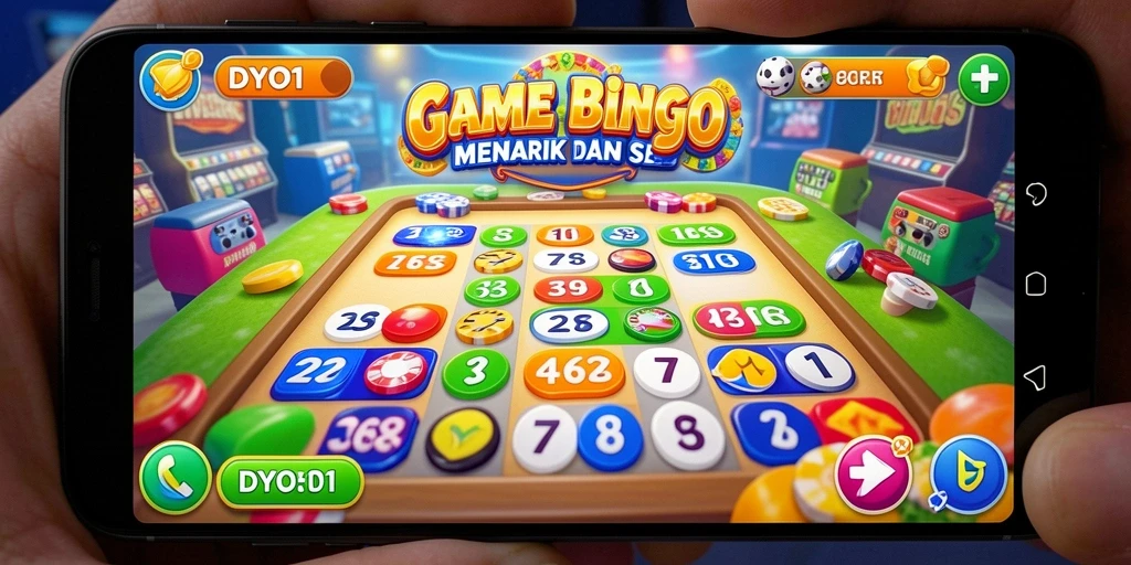 Tampilan gameplay DYO1 yang menarik dan interaktif dalam permainan Bingo.