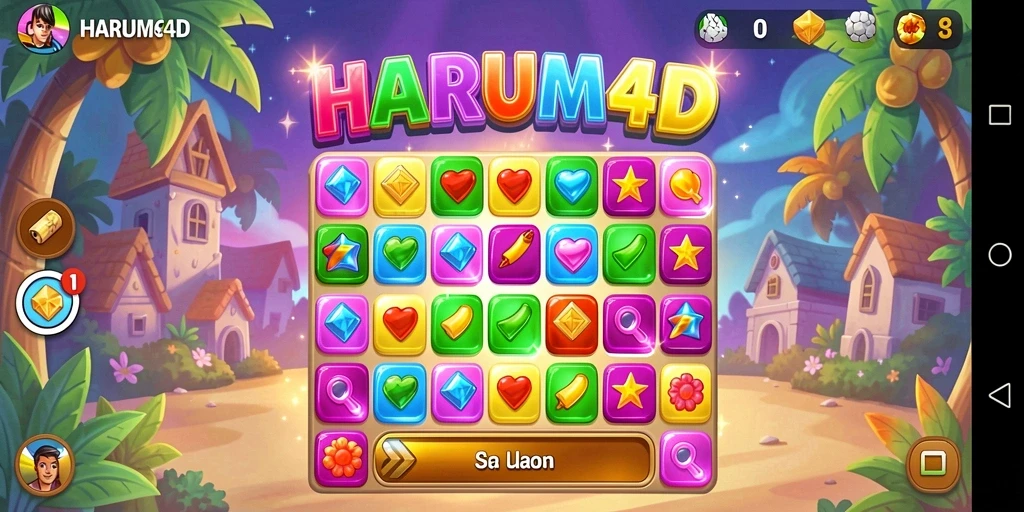 Tangkapan layar gameplay HARUM4D yang menawan dan interaktif.
