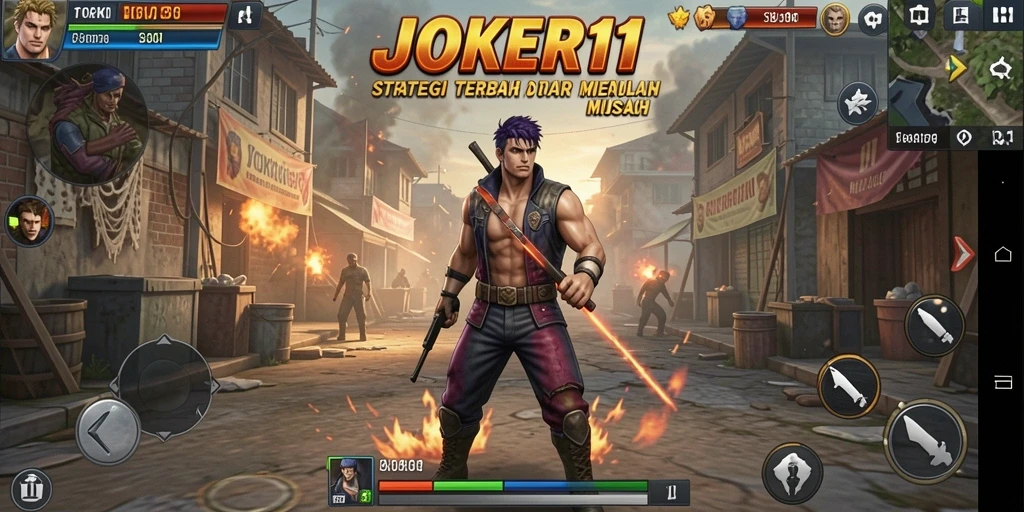 Screenshot utama JOKER11 menampilkan aksi strategi yang mendebarkan.