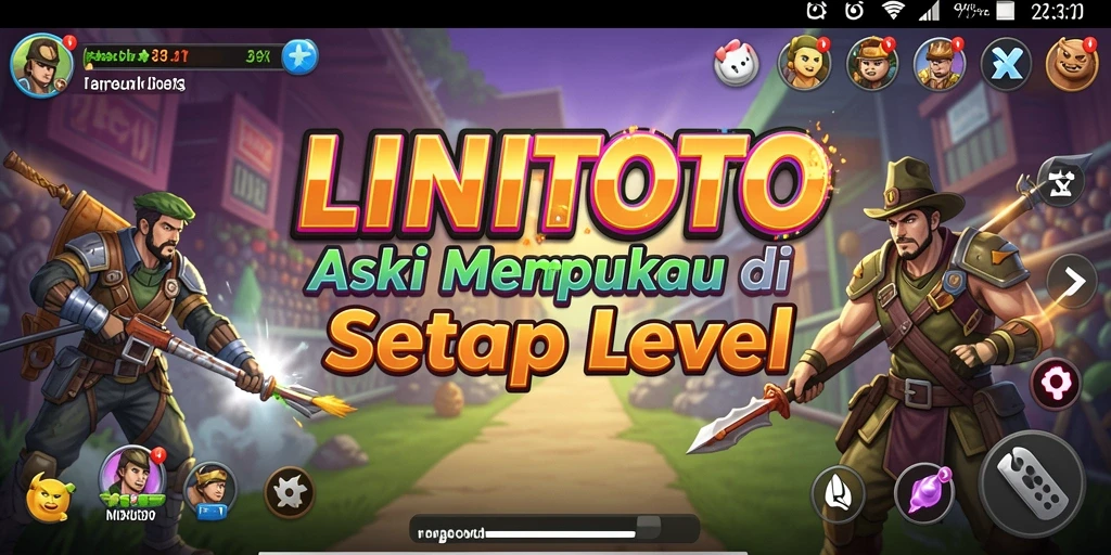Tampilan gameplay LINITOTO dengan aksi yang mendebarkan.