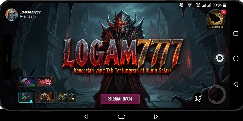 Gameplay menyeramkan dan atmosfer kegelapan di LOGAM777.