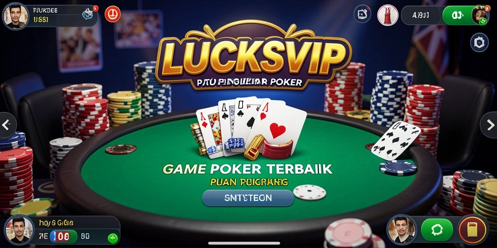 Tampilan gameplay Poker mendebarkan di LUCKSVIP dengan interaksi pemain yang tinggi.
