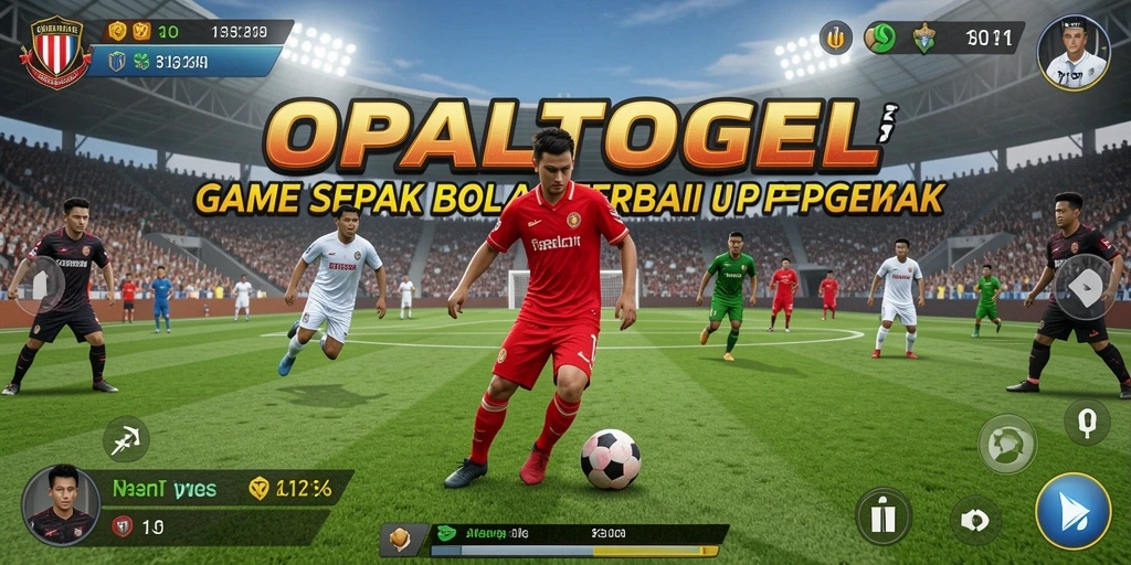 Tampilan gameplay menarik dalam OPALTOGEL dengan aksi sepak bola yang mendebarkan.
