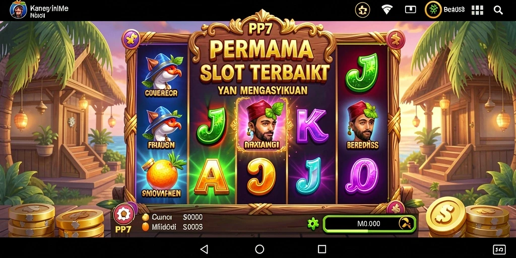 Screenshot gameplay PP7 menampilkan putaran slot yang dinamis dan menarik.