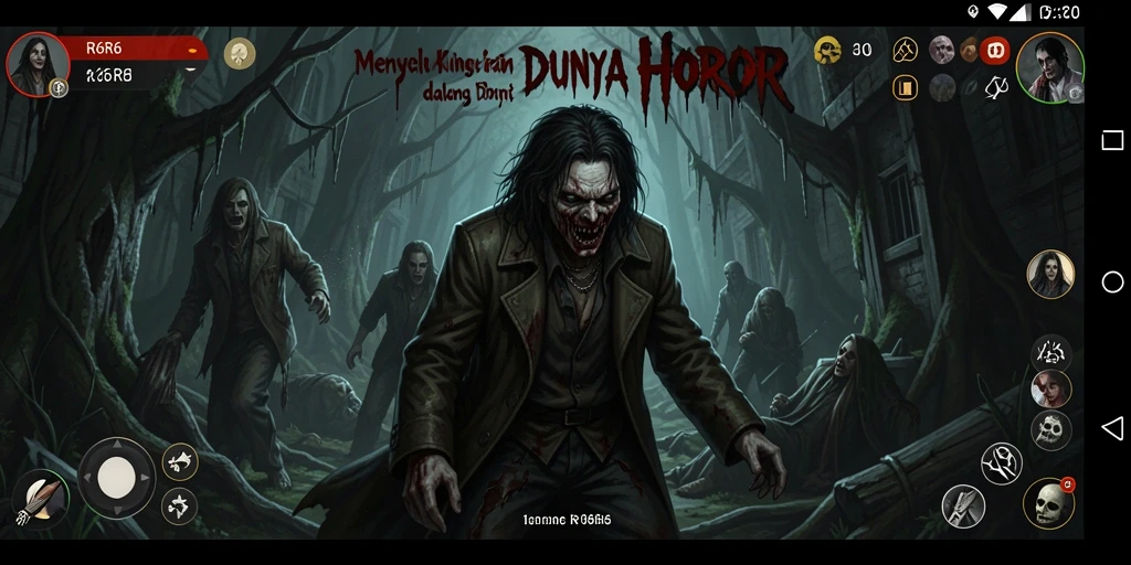 Screenshot gameplay R6R6 menampilkan momen menegangkan di lokasi angker.