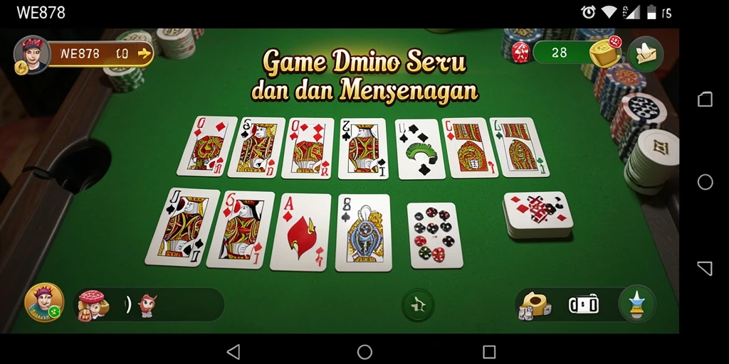 Tampilan menarik dari gameplay Domino WE878.