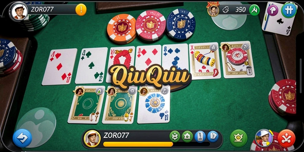 Screenshot permainan QiuQiu yang menarik dan penuh strategi.